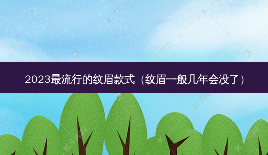 2023 *** 的纹眉款式(纹眉一般几年会没了)-第1张图片-南山整形网 2023 *** 的纹眉款式(纹眉一般几年会没了)-第1张图片-南山整形网