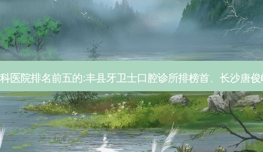 国内齿科外科齿科医院排名前五的:丰县牙卫士口腔诊所排榜首、长沙唐俊峰口腔诊所第二!-第1张图片-南山整形网 国内齿科外科齿科医院排名前五的:丰县牙卫士口腔诊所排榜首、长沙唐俊峰口腔诊所第二!-第1张图片-南山整形网
