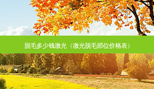 脱毛多少钱激光(激光脱毛部位价格表)-第1张图片-南山整形网 脱毛多少钱激光(激光脱毛部位价格表)-第1张图片-南山整形网