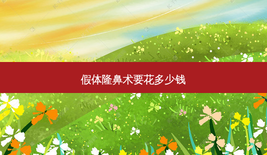 假体隆鼻术要花多少钱-第1张图片-南山整形网 假体隆鼻术要花多少钱-第1张图片-南山整形网