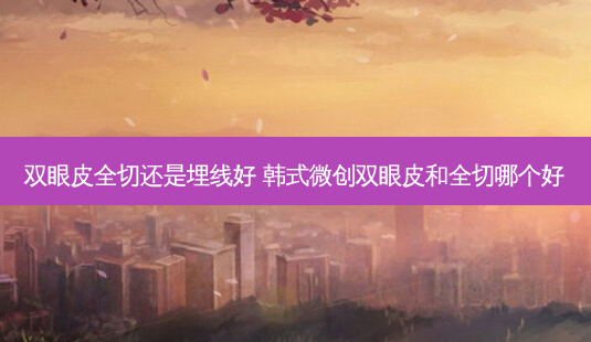 双眼皮全切还是埋线好 韩式微创双眼皮和全切哪个好-第1张图片-南山整形网 双眼皮全切还是埋线好 韩式微创双眼皮和全切哪个好-第1张图片-南山整形网