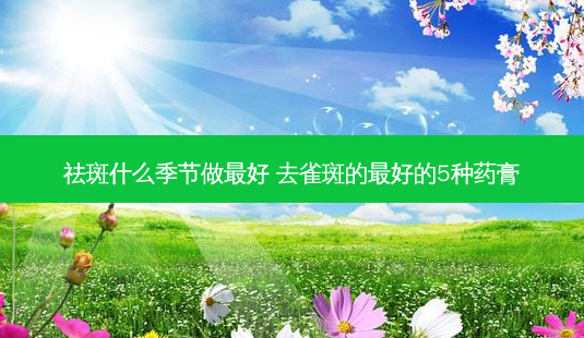 祛斑什么季节做 *** 去雀斑的 *** 的5种药膏-第1张图片-南山整形网 祛斑什么季节做 *** 去雀斑的 *** 的5种药膏-第1张图片-南山整形网