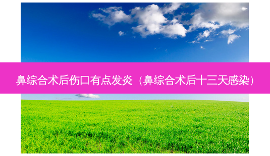 鼻综合术后伤口有点发炎(鼻综合术后十三天感染)-第1张图片-南山整形网 鼻综合术后伤口有点发炎(鼻综合术后十三天感染)-第1张图片-南山整形网