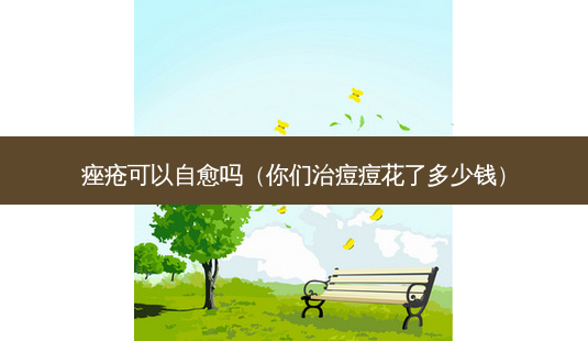 痤疮可以自愈吗(你们治痘痘花了多少钱)-第1张图片-南山整形网 痤疮可以自愈吗(你们治痘痘花了多少钱)-第1张图片-南山整形网