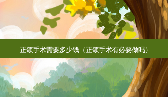 正颌手术需要多少钱(正颌手术有必要做吗)-第1张图片-南山整形网 正颌手术需要多少钱(正颌手术有必要做吗)-第1张图片-南山整形网