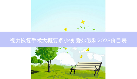 视力恢复手术大概要多少钱 爱尔眼科2023价目表-第1张图片-南山整形网 视力恢复手术大概要多少钱 爱尔眼科2023价目表-第1张图片-南山整形网