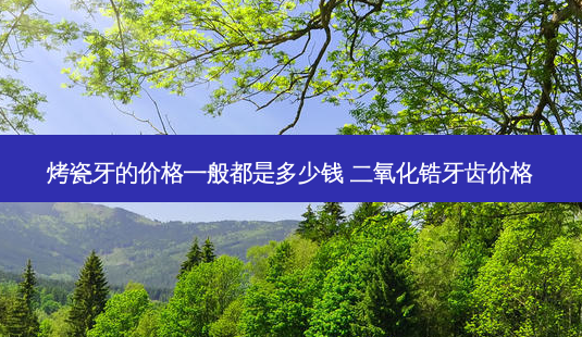 烤瓷牙的价格一般都是多少钱 二氧化锆牙齿价格-第1张图片-南山整形网
