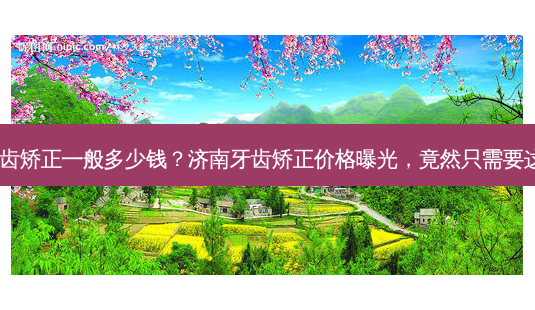 济南牙齿矫正一般多少钱?济南牙齿矫正价格曝光,竟然只需要这么多!-第1张图片-南山整形网 济南牙齿矫正一般多少钱?济南牙齿矫正价格曝光,竟然只需要这么多!-第1张图片-南山整形网