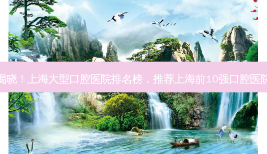 揭晓!上海大型口腔医院排名榜,推荐上海前10强口腔医院-第1张图片-南山整形网 揭晓!上海大型口腔医院排名榜,推荐上海前10强口腔医院-第1张图片-南山整形网