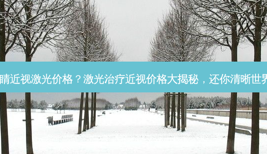 眼睛近视激光价格?激光治疗近视价格大揭秘,还你清晰世界!-第1张图片-南山整形网 眼睛近视激光价格?激光治疗近视价格大揭秘,还你清晰世界!-第1张图片-南山整形网