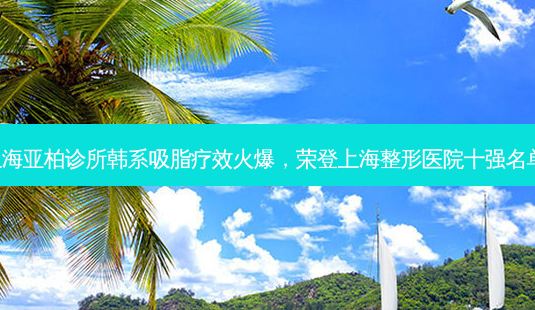 上海亚柏诊所韩系吸脂疗效火爆,荣登上海整形医院十强名单!-第1张图片-南山整形网 上海亚柏诊所韩系吸脂疗效火爆,荣登上海整形医院十强名单!-第1张图片-南山整形网