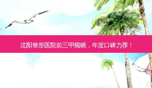 沈阳整形医院前三甲揭晓,年度口碑力荐!-第1张图片-南山整形网 沈阳整形医院前三甲揭晓,年度口碑力荐!-第1张图片-南山整形网