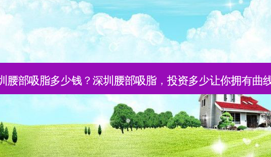 深圳腰部吸脂多少钱?深圳腰部吸脂,投资多少让你拥有曲线美-第1张图片-南山整形网 深圳腰部吸脂多少钱?深圳腰部吸脂,投资多少让你拥有曲线美-第1张图片-南山整形网