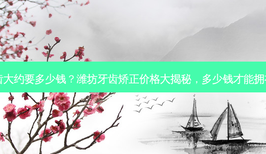 潍坊矫正牙齿大约要多少钱?潍坊牙齿矫正价格大揭秘,多少钱才能拥有自信笑容?-第1张图片-南山整形网 潍坊矫正牙齿大约要多少钱?潍坊牙齿矫正价格大揭秘,多少钱才能拥有自信笑容?-第1张图片-南山整形网