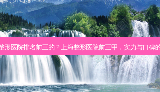 上海整形医院排名前三的?上海整形医院前三甲,实力与口碑的榜单-第1张图片-南山整形网 上海整形医院排名前三的?上海整形医院前三甲,实力与口碑的榜单-第1张图片-南山整形网