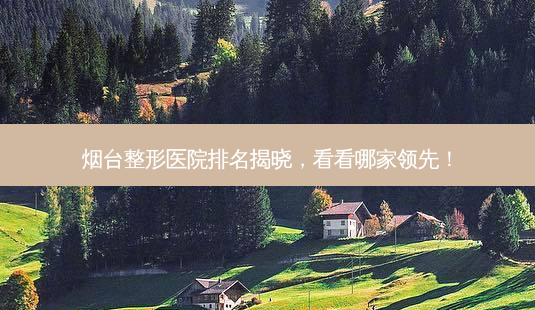 烟台整形医院排名揭晓,看看哪家领先!-第1张图片-南山整形网 烟台整形医院排名揭晓,看看哪家领先!-第1张图片-南山整形网
