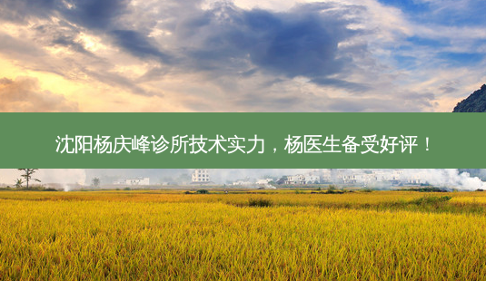 沈阳杨庆峰诊所技术实力,杨医生备受好评!-第1张图片-南山整形网 沈阳杨庆峰诊所技术实力,杨医生备受好评!-第1张图片-南山整形网