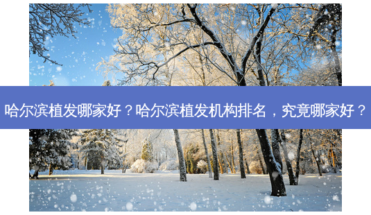 哈尔滨植发哪家好?哈尔滨植发机构排名,究竟哪家好?-第1张图片-南山整形网 哈尔滨植发哪家好?哈尔滨植发机构排名,究竟哪家好?-第1张图片-南山整形网
