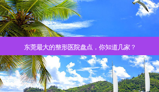 东莞 *** 的整形医院盘点,你知道几家?-第1张图片-南山整形网 东莞 *** 的整形医院盘点,你知道几家?-第1张图片-南山整形网