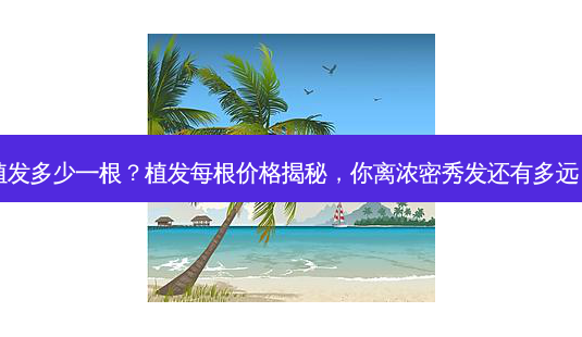植发多少一根?植发每根价格揭秘,你离浓密秀发还有多远?-第1张图片-南山整形网 植发多少一根?植发每根价格揭秘,你离浓密秀发还有多远?-第1张图片-南山整形网