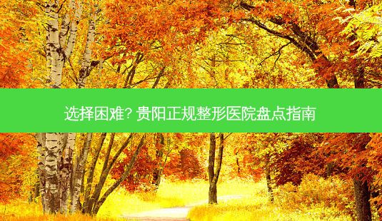 选择困难? 贵阳正规整形医院盘点指南-第1张图片-南山整形网 选择困难? 贵阳正规整形医院盘点指南-第1张图片-南山整形网