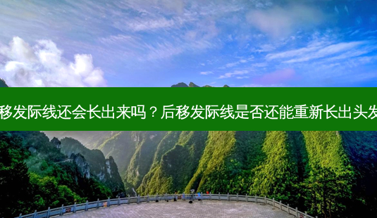 后移发际线还会长出来吗?后移发际线是否还能重新长出头发?-第1张图片-南山整形网 后移发际线还会长出来吗?后移发际线是否还能重新长出头发?-第1张图片-南山整形网
