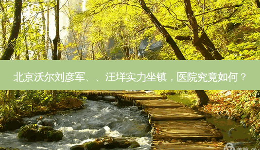 北京沃尔刘彦军、、汪垟实力坐镇,医院究竟如何?-第1张图片-南山整形网 北京沃尔刘彦军、、汪垟实力坐镇,医院究竟如何?-第1张图片-南山整形网