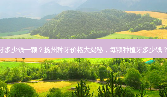 扬州种植牙多少钱一颗?扬州种牙价格大揭秘,每颗种植牙多少钱?一文读懂-第1张图片-南山整形网 扬州种植牙多少钱一颗?扬州种牙价格大揭秘,每颗种植牙多少钱?一文读懂-第1张图片-南山整形网