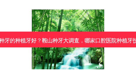 鞍山哪家种牙的种植牙好?鞍山种牙大调查,哪家口腔医院种植牙技高一筹?-第1张图片-南山整形网 鞍山哪家种牙的种植牙好?鞍山种牙大调查,哪家口腔医院种植牙技高一筹?-第1张图片-南山整形网