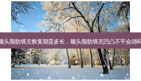 额头脂肪填充恢复期是多长,额头脂肪填充凹凸不平会消吗-第1张图片-南山整形网 额头脂肪填充恢复期是多长,额头脂肪填充凹凸不平会消吗-第1张图片-南山整形网