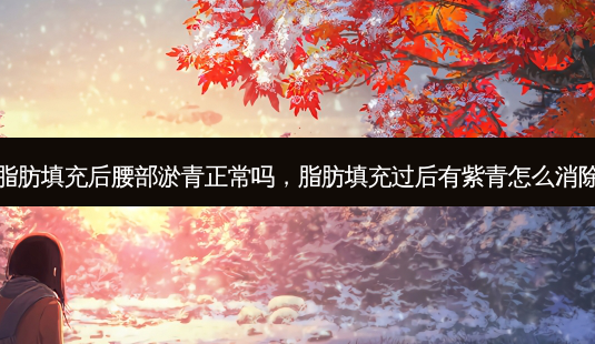 脂肪填充后腰部淤青正常吗,脂肪填充过后有紫青怎么消除-第1张图片-南山整形网 脂肪填充后腰部淤青正常吗,脂肪填充过后有紫青怎么消除-第1张图片-南山整形网