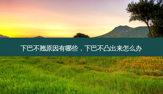 下巴不翘原因有哪些,下巴不凸出来怎么办-第1张图片-南山整形网 下巴不翘原因有哪些,下巴不凸出来怎么办-第1张图片-南山整形网