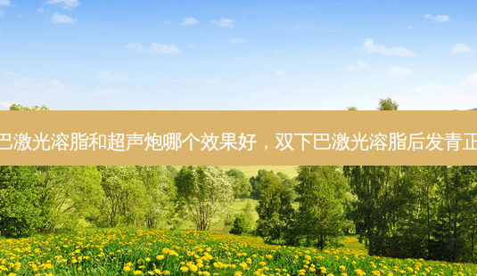 双下巴激光溶脂和超声炮哪个效果好,双下巴激光溶脂后发青正常吗-第1张图片-南山整形网 双下巴激光溶脂和超声炮哪个效果好,双下巴激光溶脂后发青正常吗-第1张图片-南山整形网