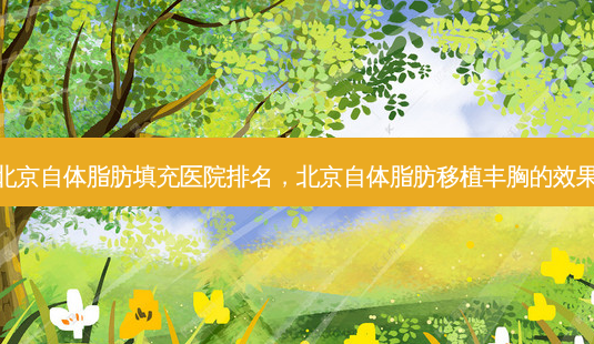 北京自体脂肪填充医院排名,北京自体脂肪移植丰胸的效果-第1张图片-南山整形网 北京自体脂肪填充医院排名,北京自体脂肪移植丰胸的效果-第1张图片-南山整形网
