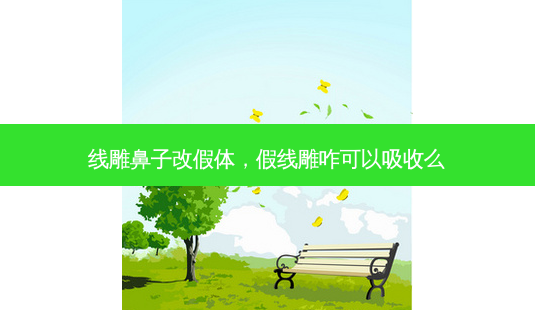 线雕鼻子改假体,假线雕咋可以吸收么-第1张图片-南山整形网 线雕鼻子改假体,假线雕咋可以吸收么-第1张图片-南山整形网