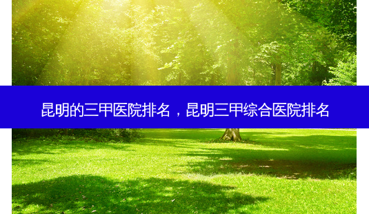 昆明的三甲医院排名,昆明三甲综合医院排名-第1张图片-南山整形网 昆明的三甲医院排名,昆明三甲综合医院排名-第1张图片-南山整形网