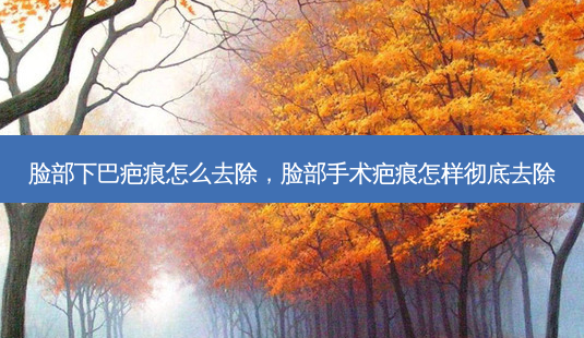 脸部下巴疤痕怎么去除,脸部手术疤痕怎样彻底去除-第1张图片-南山整形网 脸部下巴疤痕怎么去除,脸部手术疤痕怎样彻底去除-第1张图片-南山整形网
