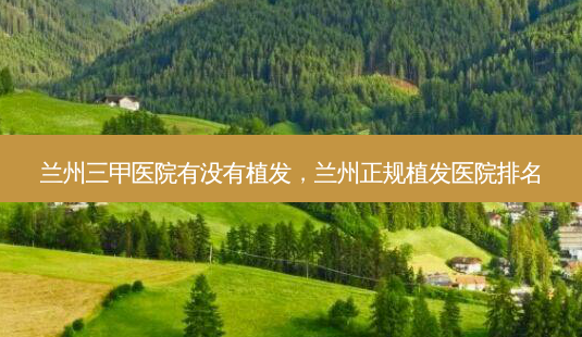 兰州三甲医院有没有植发,兰州正规植发医院排名-第1张图片-南山整形网 兰州三甲医院有没有植发,兰州正规植发医院排名-第1张图片-南山整形网