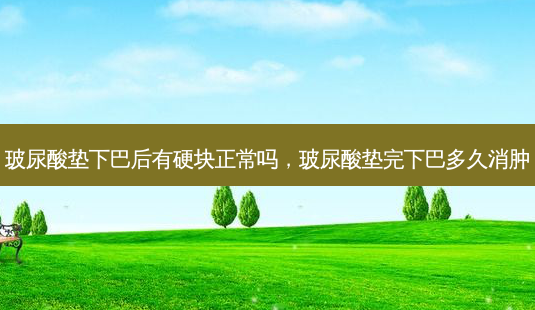 玻尿酸垫下巴后有硬块正常吗,玻尿酸垫完下巴多久消肿-第1张图片-南山整形网 玻尿酸垫下巴后有硬块正常吗,玻尿酸垫完下巴多久消肿-第1张图片-南山整形网