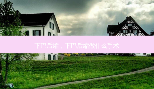 下巴后缩,下巴后缩做什么手术-第1张图片-南山整形网 下巴后缩,下巴后缩做什么手术-第1张图片-南山整形网