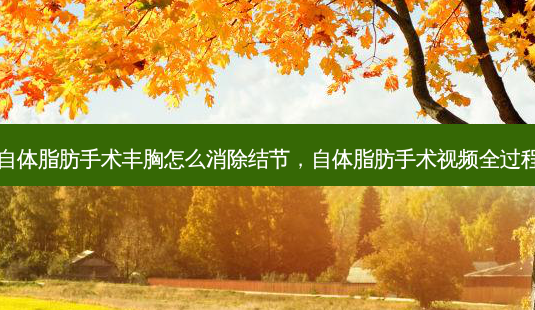 自体脂肪手术丰胸怎么消除结节,自体脂肪手术视频全过程-第1张图片-南山整形网 自体脂肪手术丰胸怎么消除结节,自体脂肪手术视频全过程-第1张图片-南山整形网