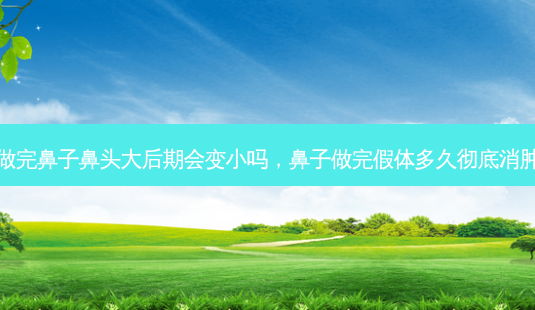 做完鼻子鼻头大后期会变小吗,鼻子做完假体多久彻底消肿-第1张图片-南山整形网 做完鼻子鼻头大后期会变小吗,鼻子做完假体多久彻底消肿-第1张图片-南山整形网