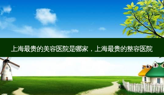 上海最贵的美容医院是哪家,上海最贵的整容医院-第1张图片-南山整形网 上海最贵的美容医院是哪家,上海最贵的整容医院-第1张图片-南山整形网