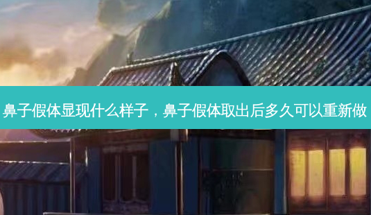 鼻子假体显现什么样子,鼻子假体取出后多久可以重新做-第1张图片-南山整形网 鼻子假体显现什么样子,鼻子假体取出后多久可以重新做-第1张图片-南山整形网