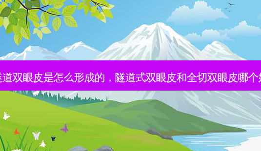 隧道双眼皮是怎么形成的,隧道式双眼皮和全切双眼皮哪个好-第1张图片-南山整形网 隧道双眼皮是怎么形成的,隧道式双眼皮和全切双眼皮哪个好-第1张图片-南山整形网