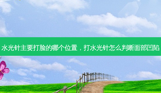 水光针主要打脸的哪个位置,打水光针怎么判断面部凹陷-第1张图片-南山整形网 水光针主要打脸的哪个位置,打水光针怎么判断面部凹陷-第1张图片-南山整形网