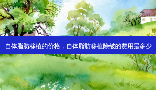 自体脂肪移植的价格,自体脂肪移植除皱的费用是多少-第1张图片-南山整形网 自体脂肪移植的价格,自体脂肪移植除皱的费用是多少-第1张图片-南山整形网