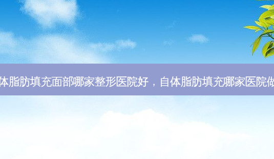 自体脂肪填充面部哪家整形医院好,自体脂肪填充哪家医院做好-第1张图片-南山整形网 自体脂肪填充面部哪家整形医院好,自体脂肪填充哪家医院做好-第1张图片-南山整形网