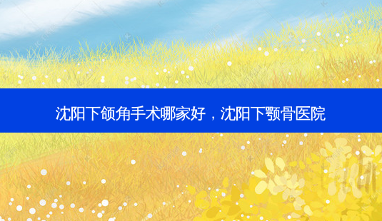 沈阳下颌角手术哪家好,沈阳下颚骨医院-第1张图片-南山整形网 沈阳下颌角手术哪家好,沈阳下颚骨医院-第1张图片-南山整形网