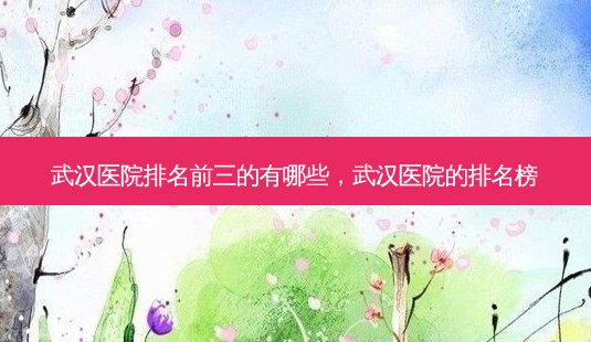 武汉医院排名前三的有哪些,武汉医院的排名榜-第1张图片-南山整形网 武汉医院排名前三的有哪些,武汉医院的排名榜-第1张图片-南山整形网